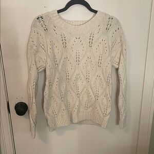 Denver Hayes Ivory Patterned Sweater